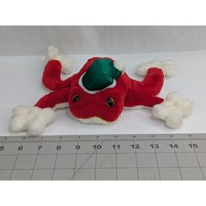 Chosun Red Frog Plush 8 Inch Christmas Stuffed Animal Toy